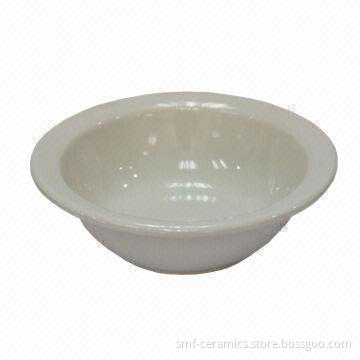 13oz Grape Fruit Ceramic Bowl in Milk White, FDA/Prop 65 Approved